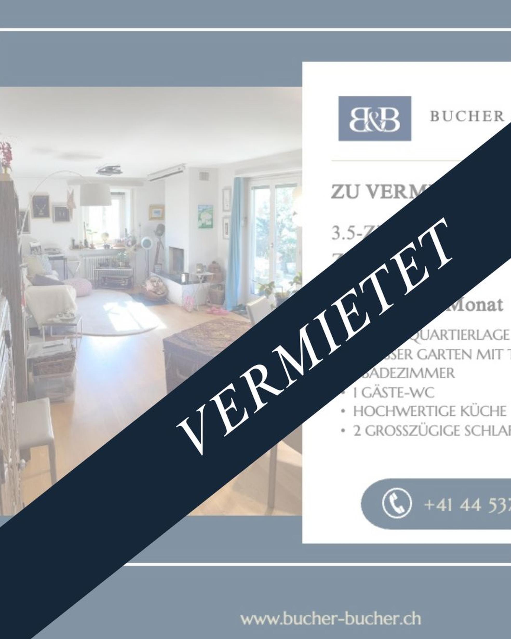 Bild von 3½-Zimmer-Wohnung in Zürich an bester Lage mit Ruheoase
